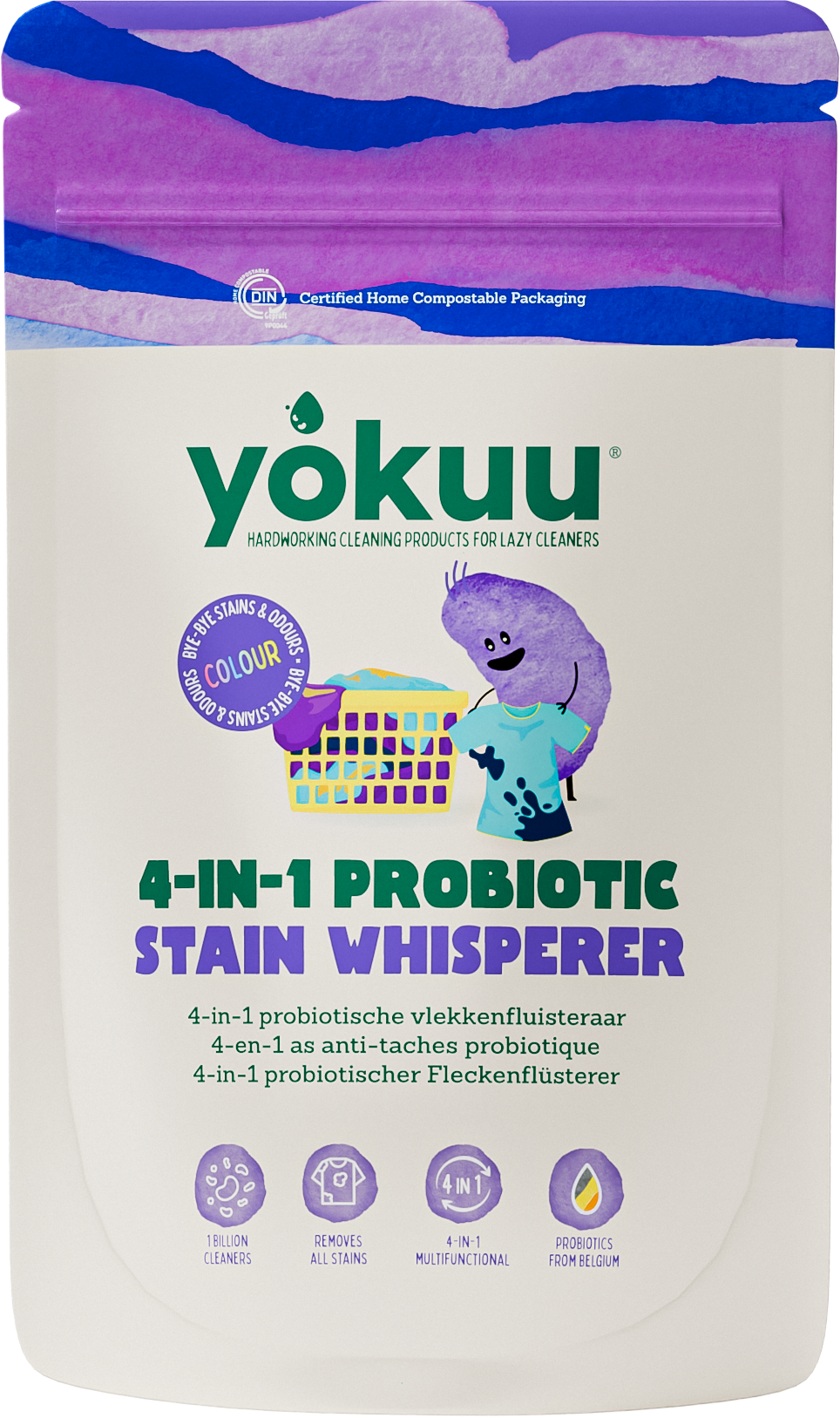 Yokuu 4 in 1 probiotische vlekkenfluisteraar gekl was 1020.00 Gram