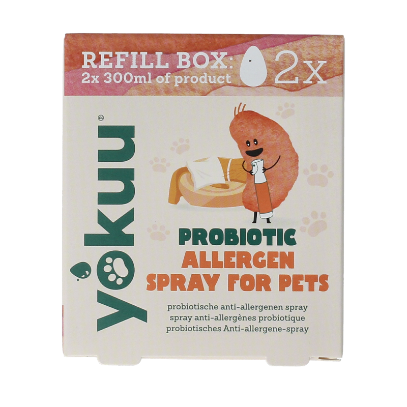 Yokuu Probio allergenenspray huisdieren refill 2 Stuks
