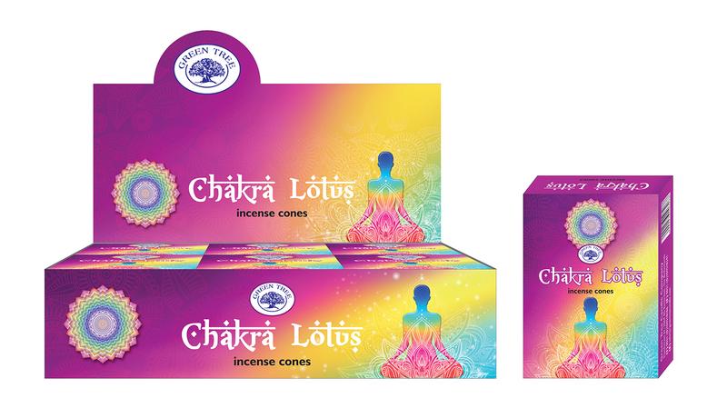 Green Tree Kegelwierook chakra lotus 10 Stuks