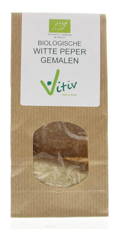 Vitiv Peper wit gemalen bio 40 Gram