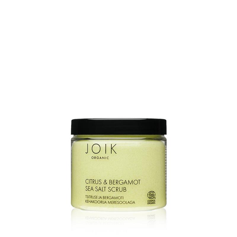 Joik Organics Citrus & bergamot sea salt scrub organic vegan 240 Gram