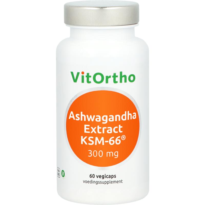 VitOrtho Ashwagandha extract 300mg KSM-66 60 Vegetarische capsules