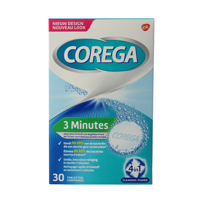 Corega Tabletten 3 minuten 30 Tabletten