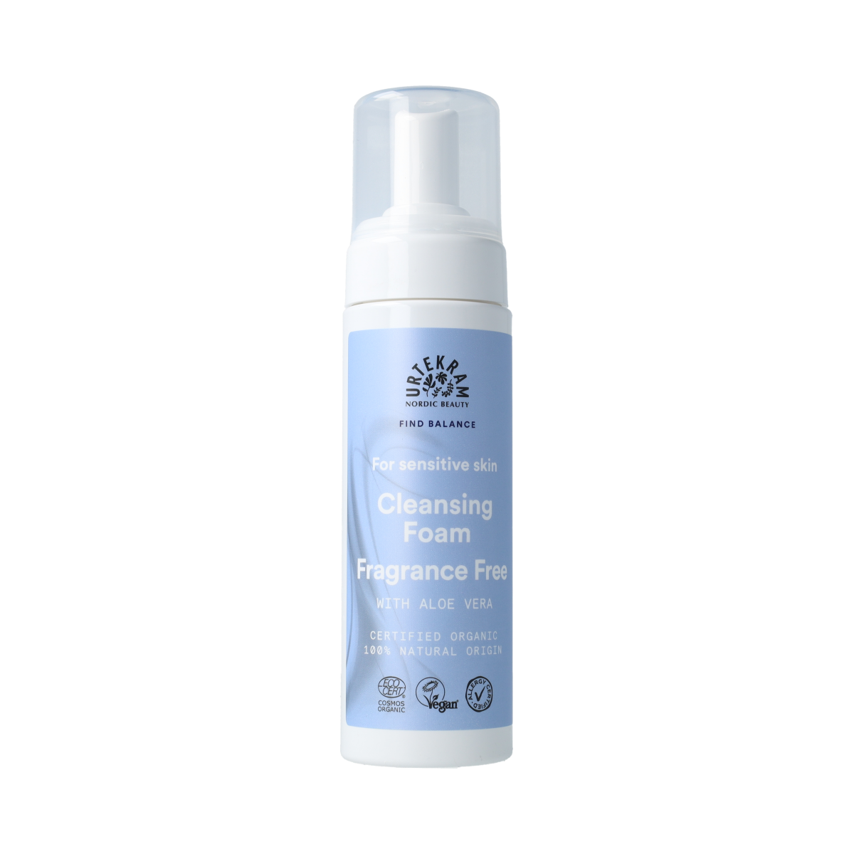 Urtekram Fragrance Free Reinigingsmousse – gevoelige huid 150.00 Milliliter