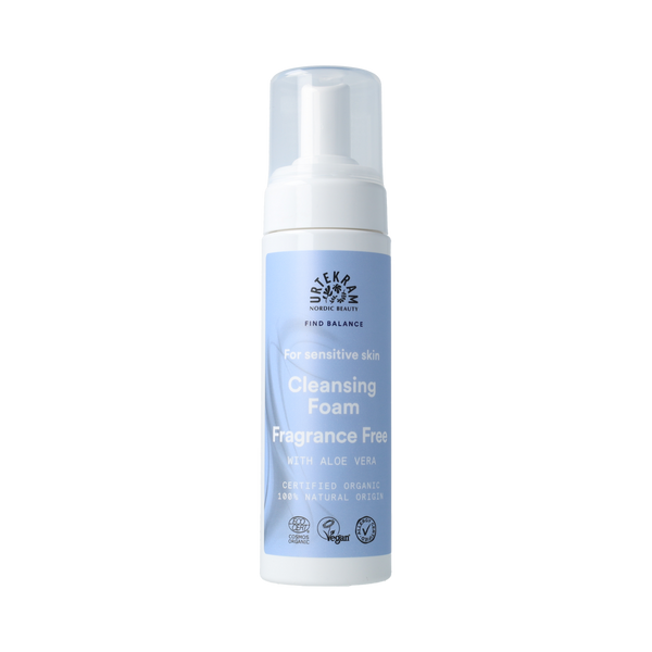 Urtekram Fragrance Free Reinigingsmousse – gevoelige huid 150.00 Milliliter