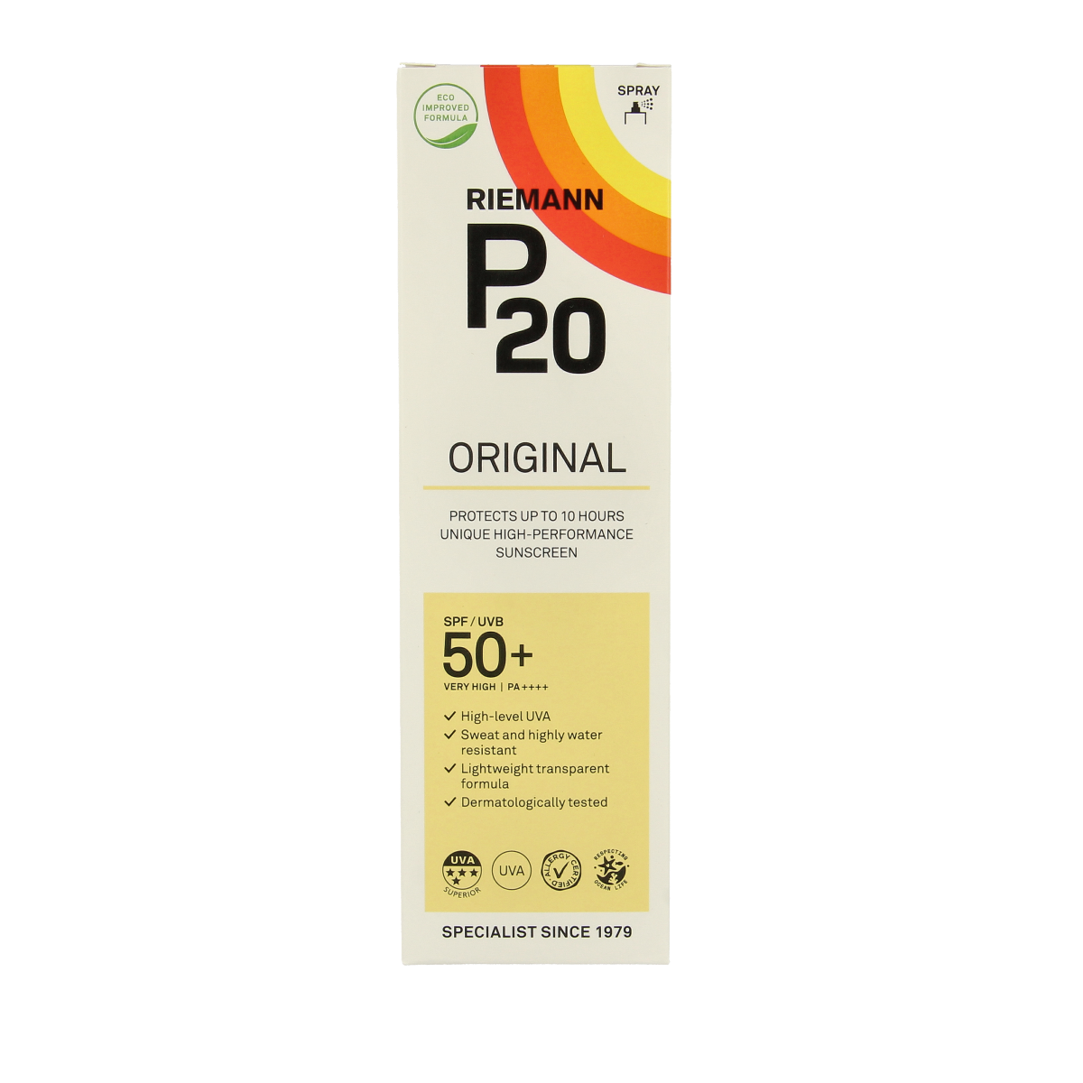 P20 Original spray SPF50+ 85.00 Milliliter