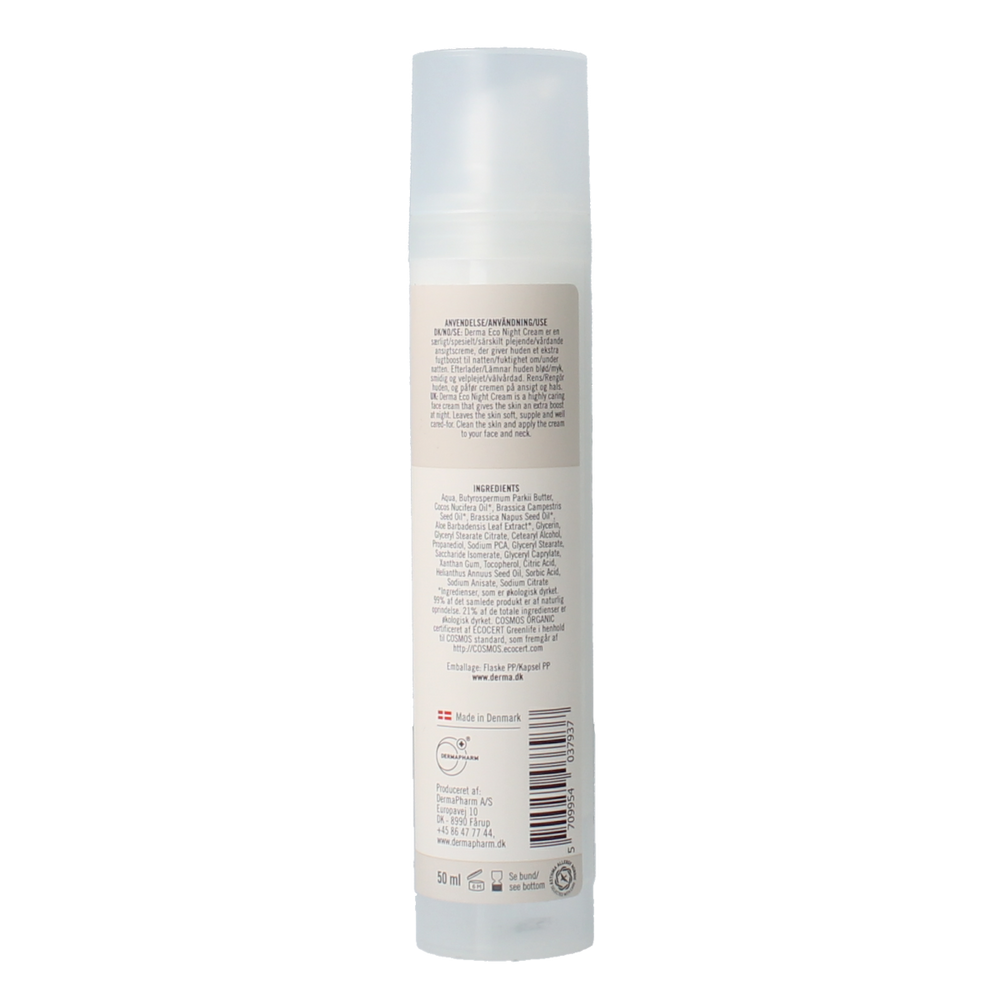 Derma Eco Night cream nourishing 50.00 Milliliter