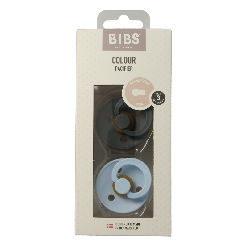 Bibs Fopspeen maat 3 baby blue 2 Stuks