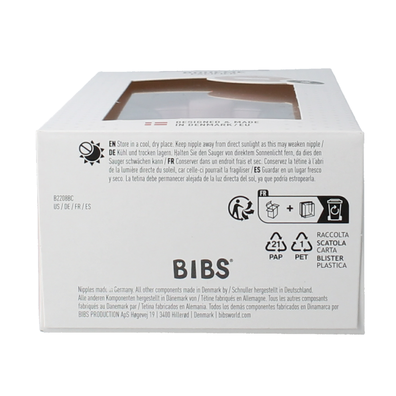 Bibs Fopspeen maat 2 blossom lila 2 Stuks