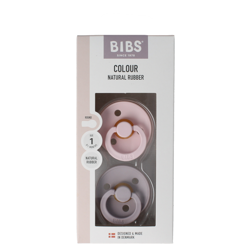 Bibs Fopspeen maat 1 blossom dusky lilac 2 Stuks