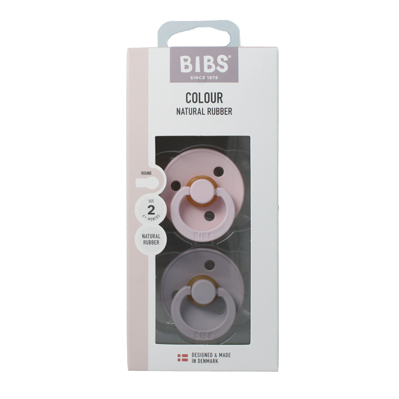 Bibs Fopspeen maat 2 blossom dusky lilac natural rubber 2 Stuks