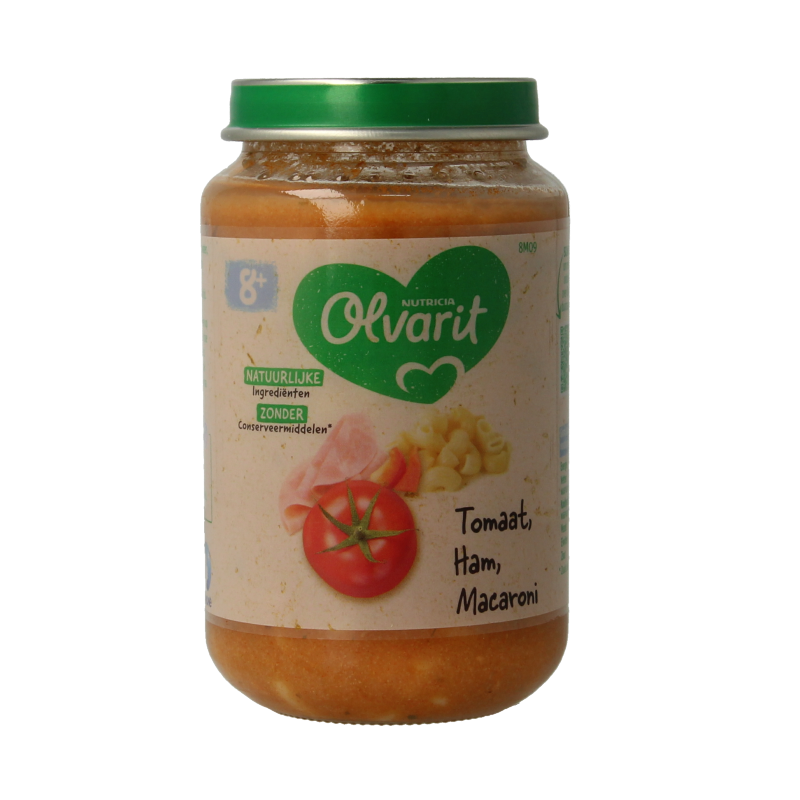 Olvarit Tomaat ham macaroni 8M09 200 Gram