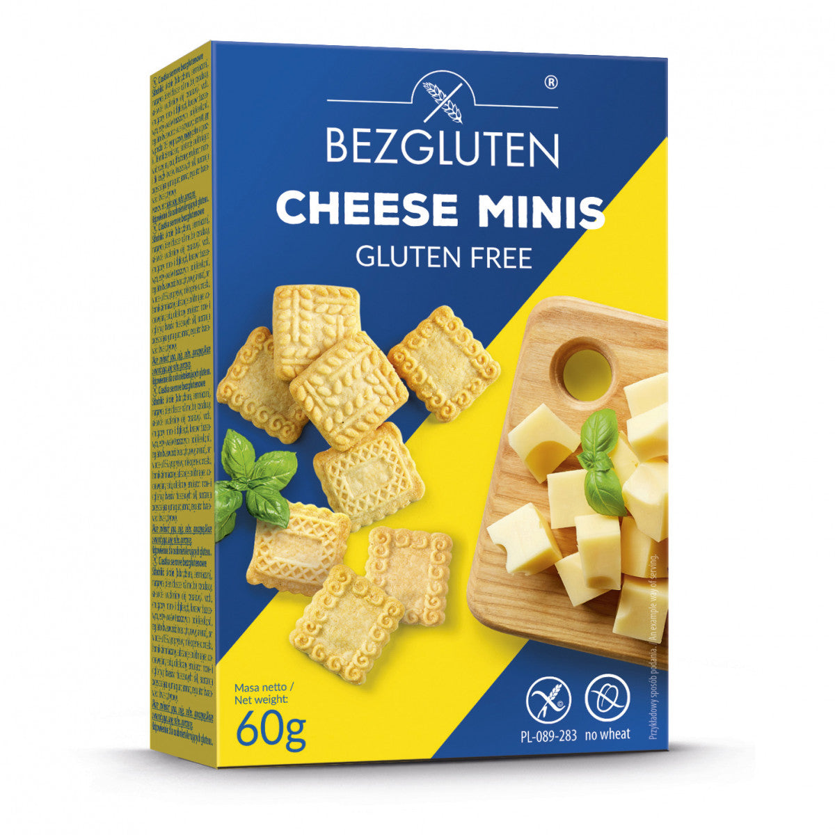 Bezgluten Cheese minis koekjes glutenvrij 60.00 Gram