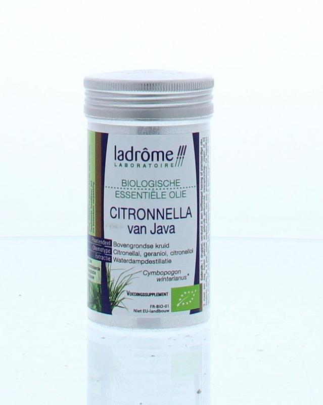 Ladrome Citronella olie bio 10 Milliliter