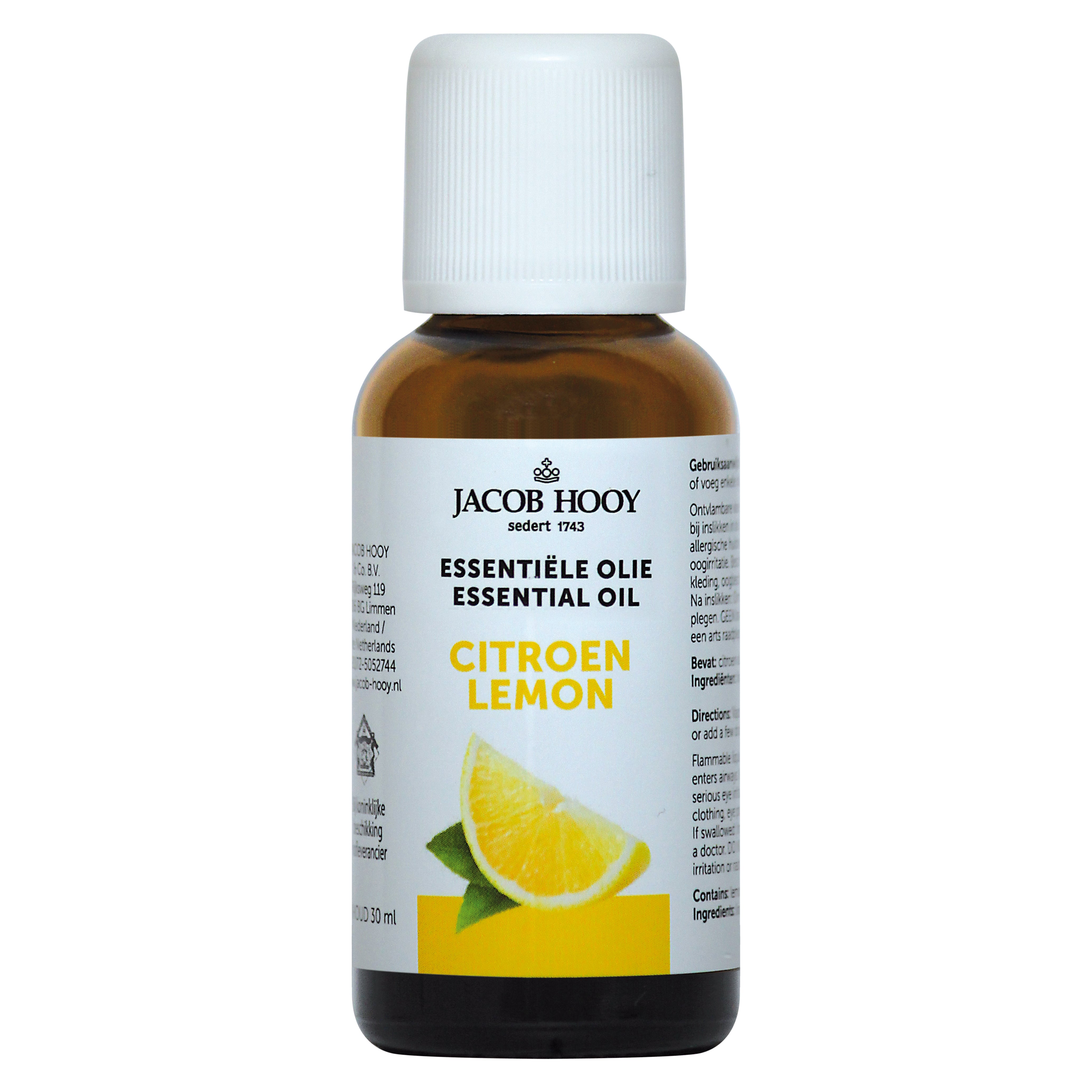 Jacob Hooy Citroen olie 30.00 Milliliter