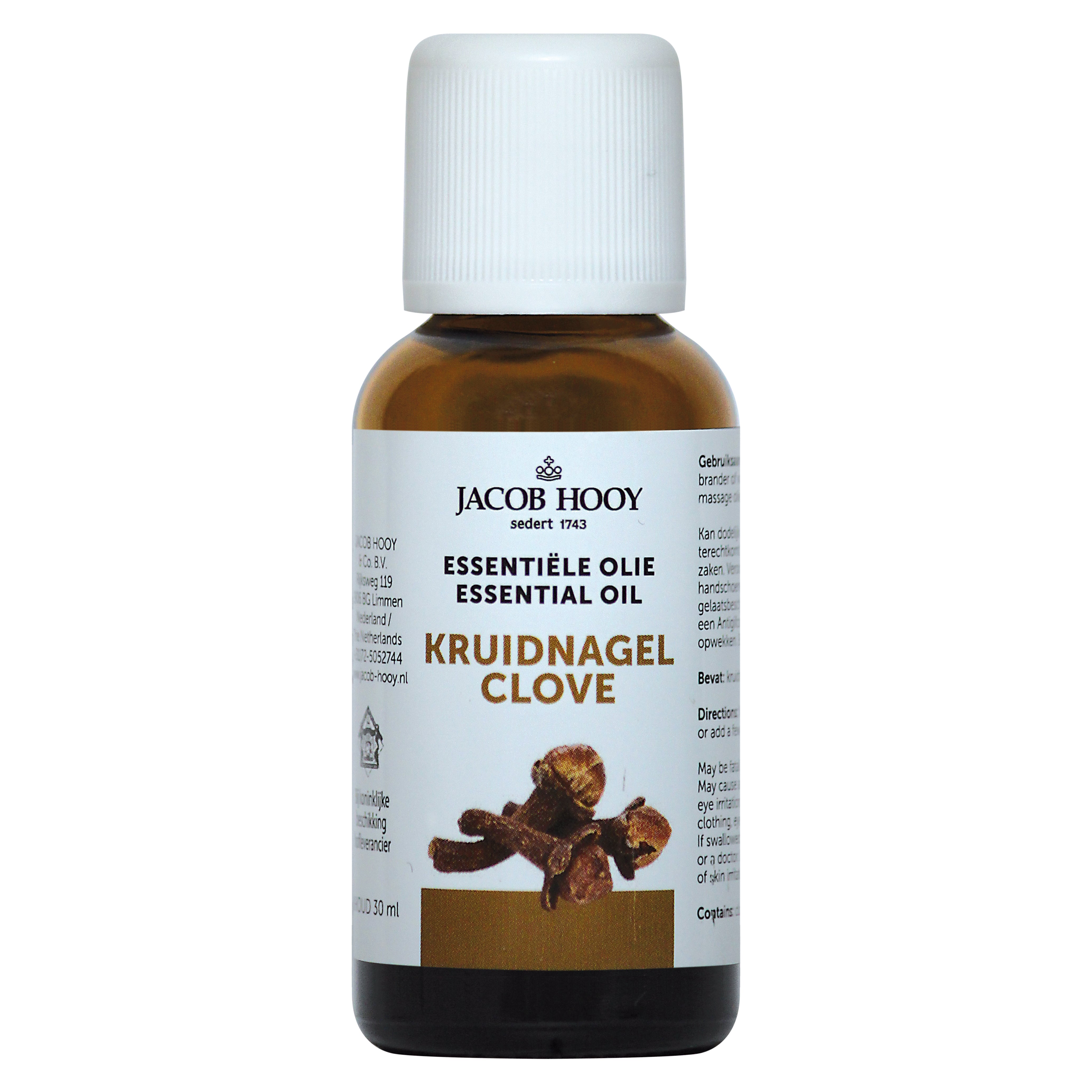 Jacob Hooy Kruidnagel olie 30.00 Milliliter