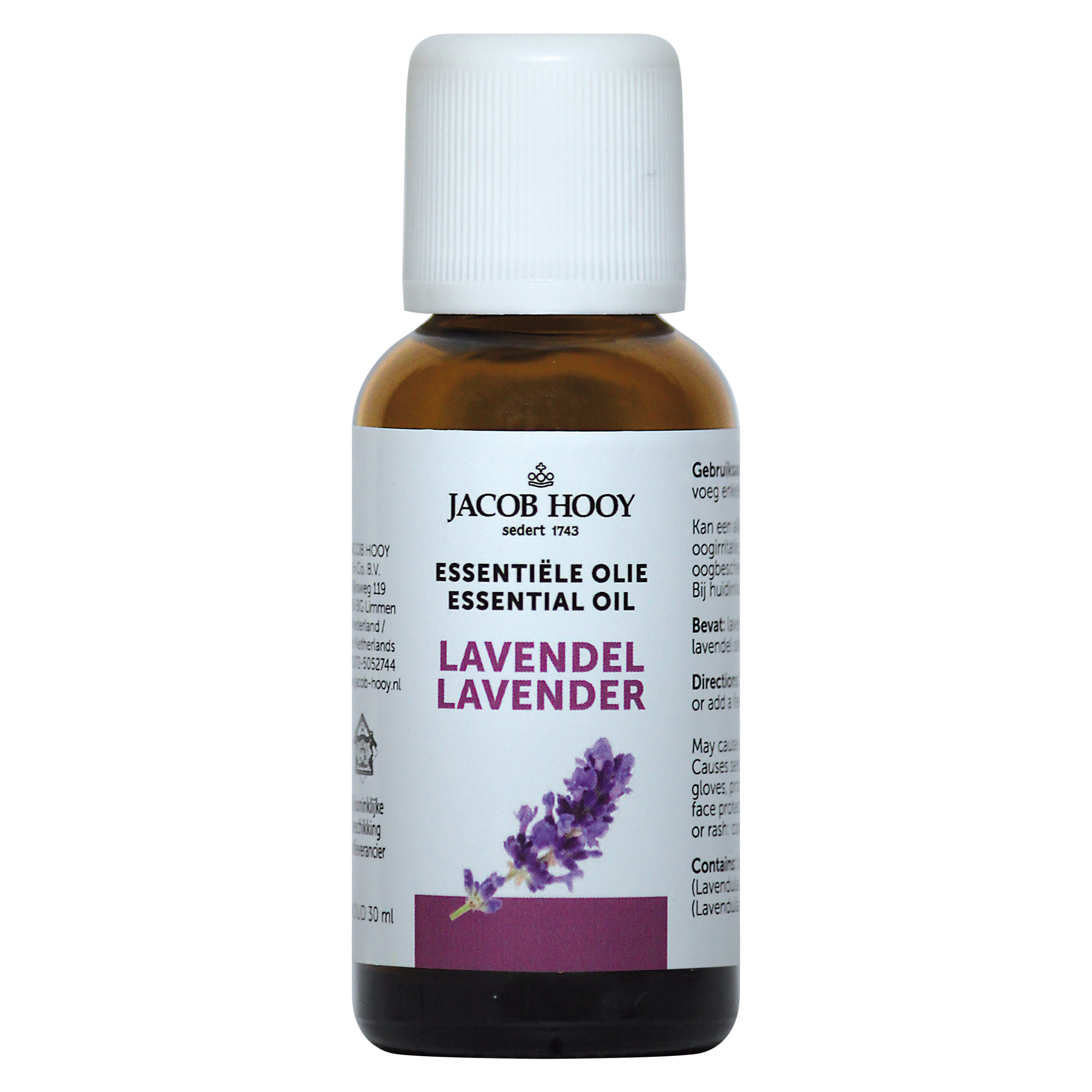 Jacob Hooy Lavendel olie 30.00 Milliliter