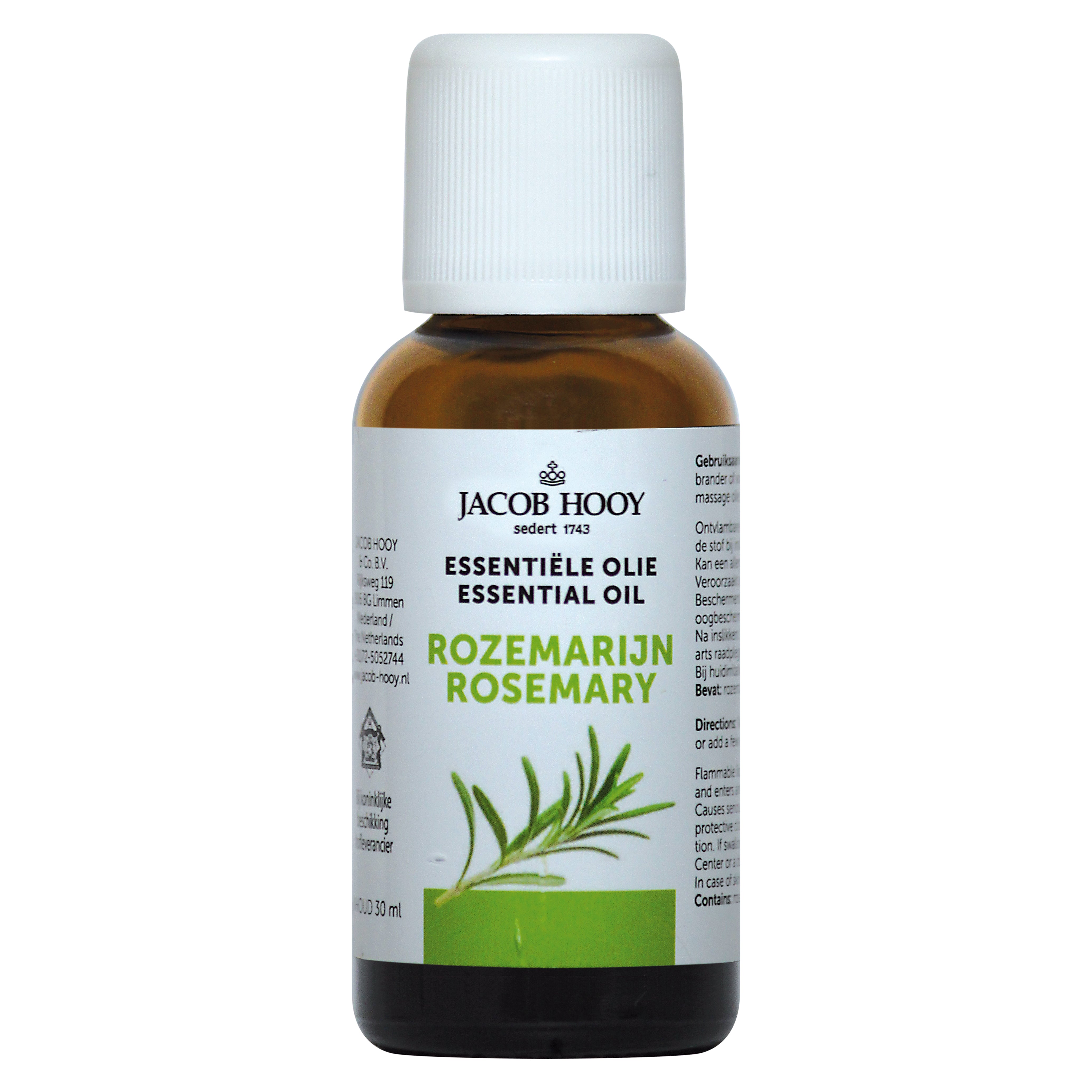 Jacob Hooy Rozemarijn olie 30.00 Milliliter