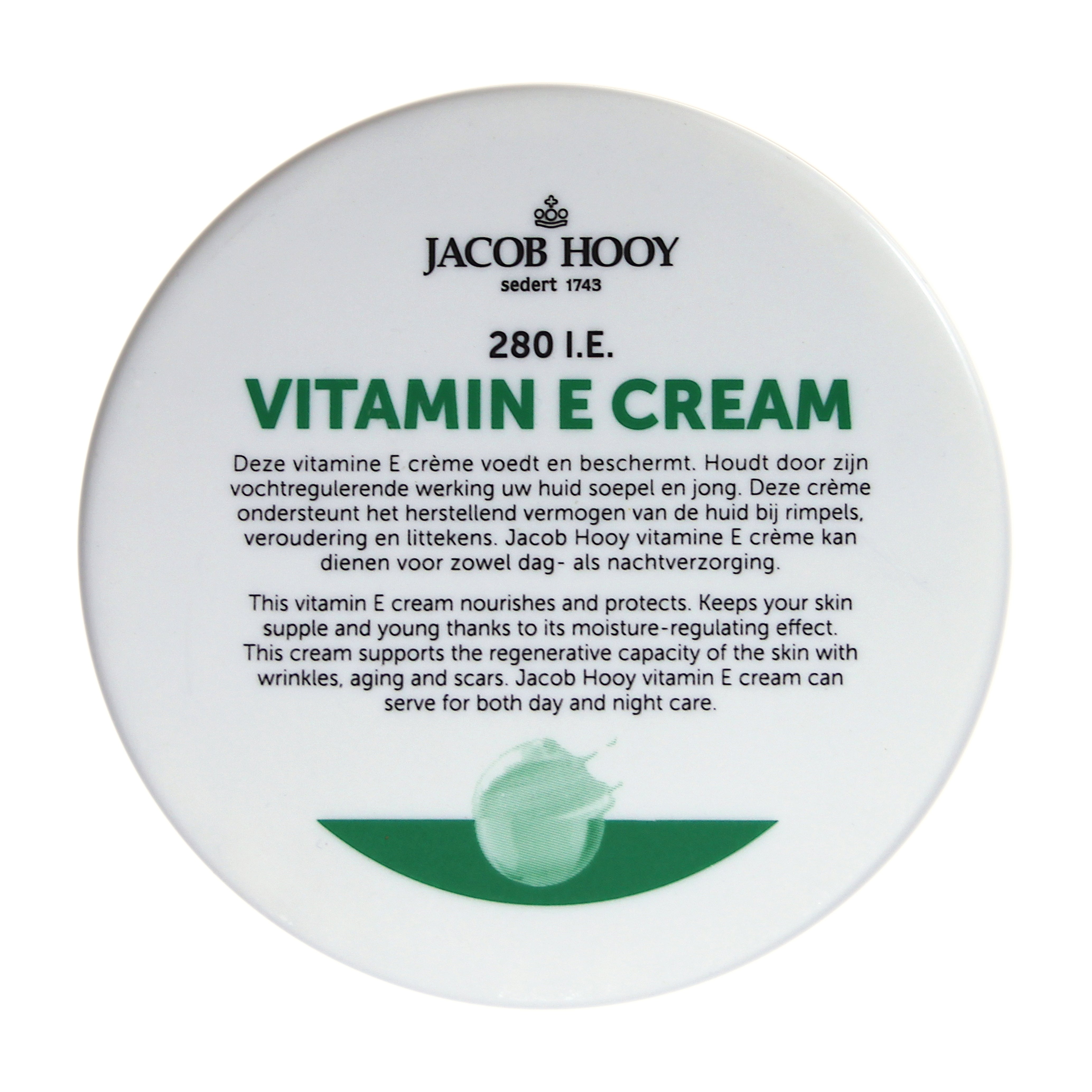Jacob Hooy Vitamine E creme 140.00 Gram