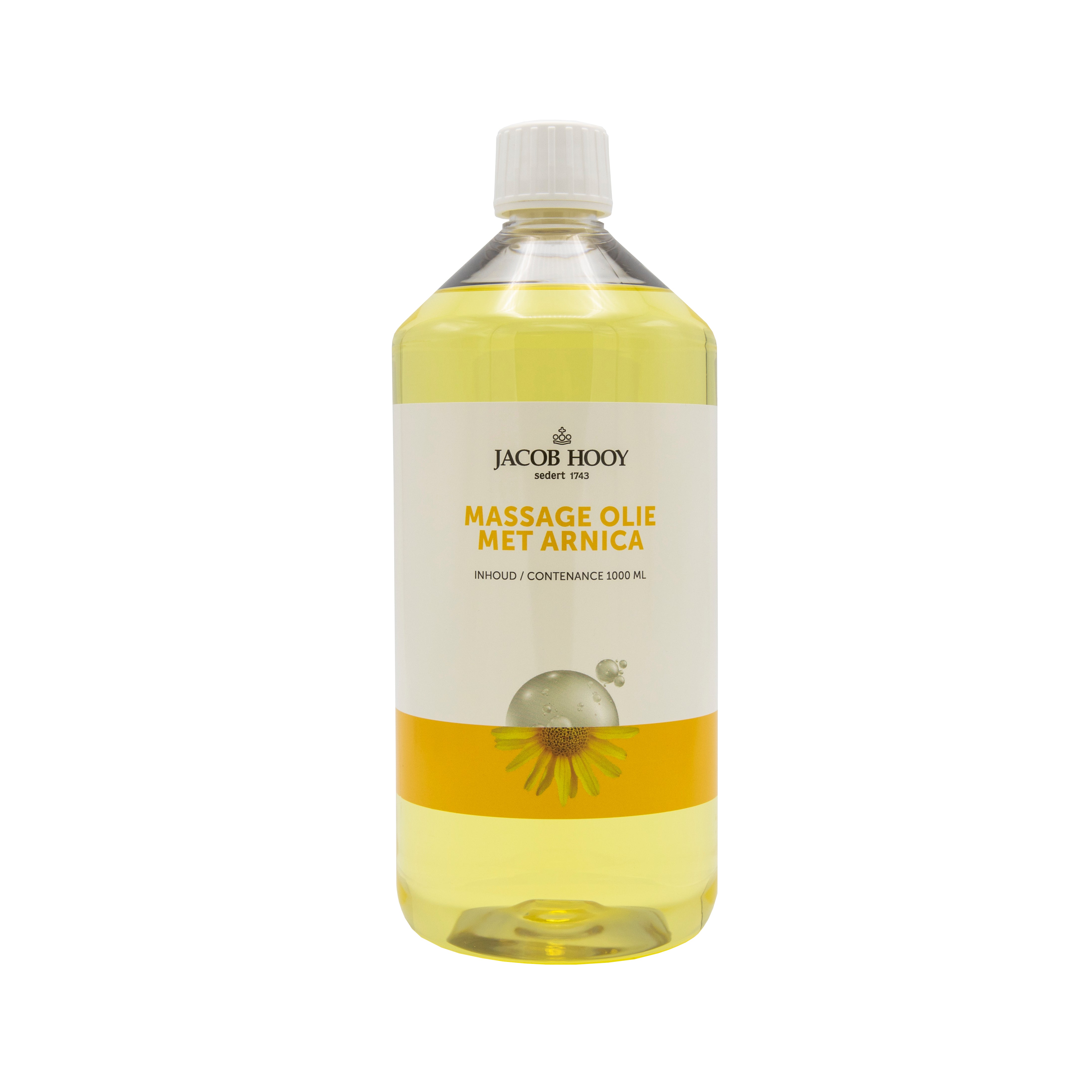 Jacob Hooy Massageolie met natuurlijke arnica  1.00 Liter