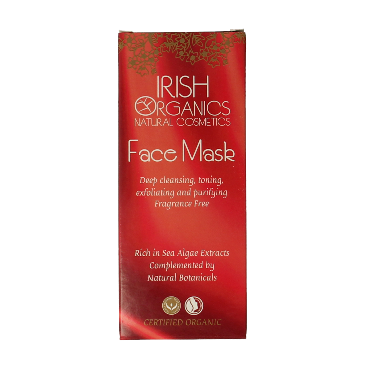 Irish Organics Gezichtsmasker zeewier parfumvrij bio 75.00 Milliliter