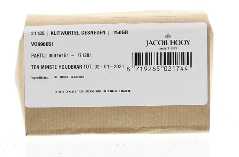 Jacob Hooy Klitwortel gesneden 250 Gram