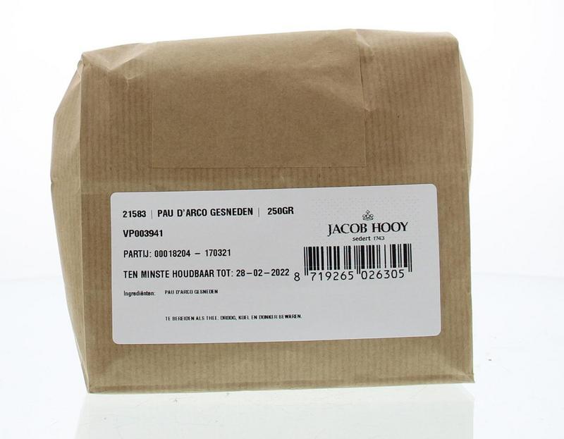 Jacob Hooy Pau d'arco gesneden 250 Gram