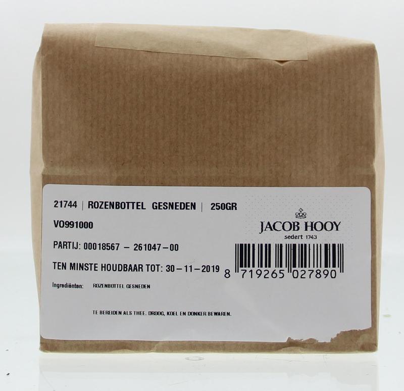 Jacob Hooy Rozenbottels zonder zaad gesneden 250 Gram