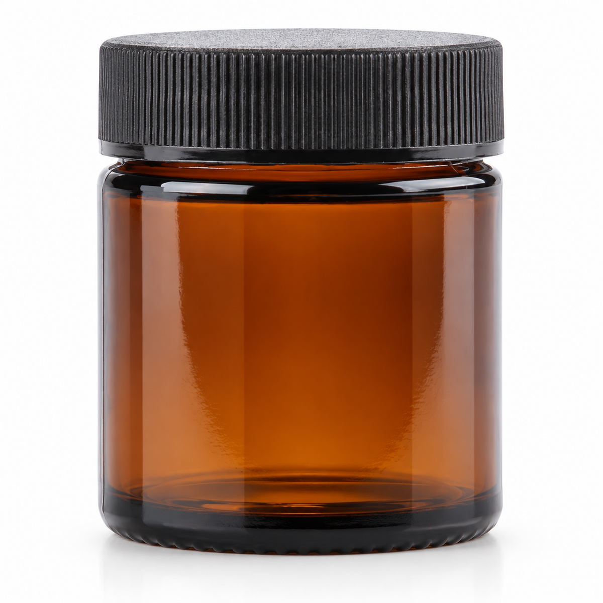 Helios Holland Zalfpot/cremepot incl deksel amber bruin glas 30ml 5.00 Stuks