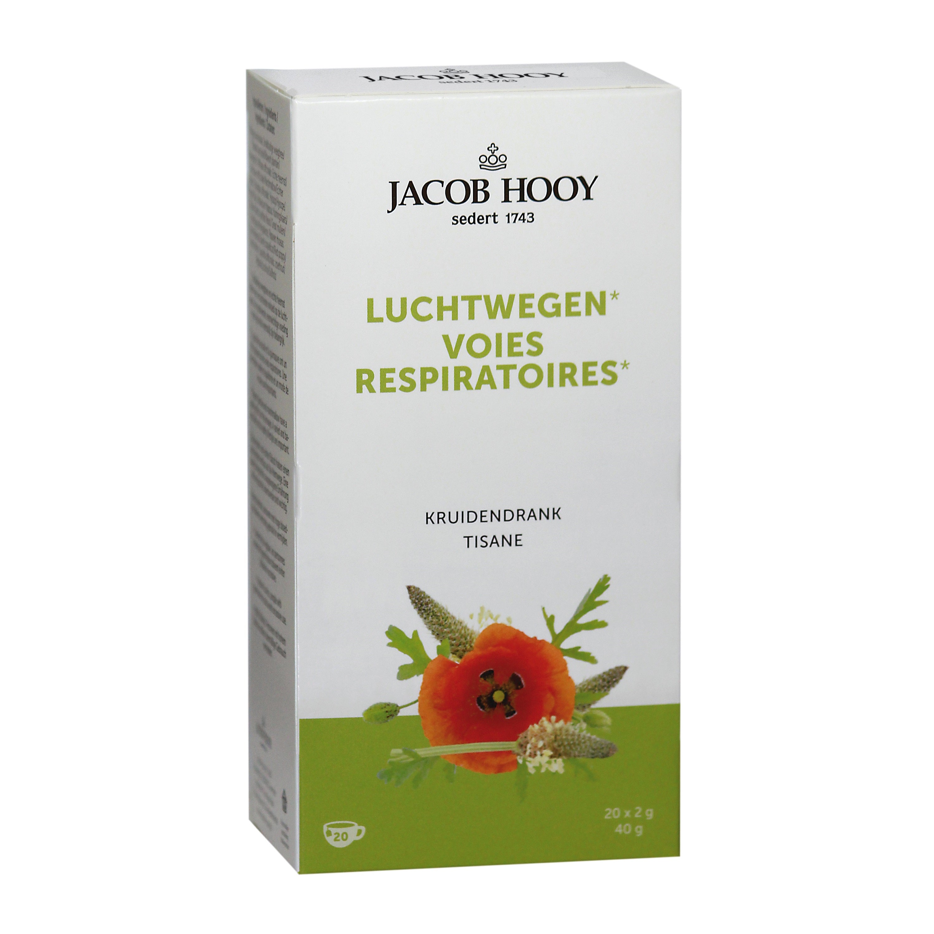 Jacob Hooy Gezonde luchtwegen thee 20.00 Zakjes