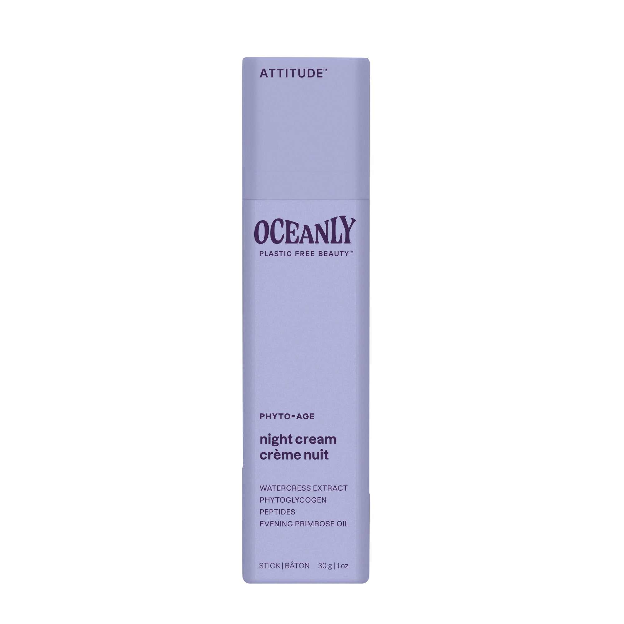 Attitude Oceanly phyto age nachtcreme stick 30 Gram