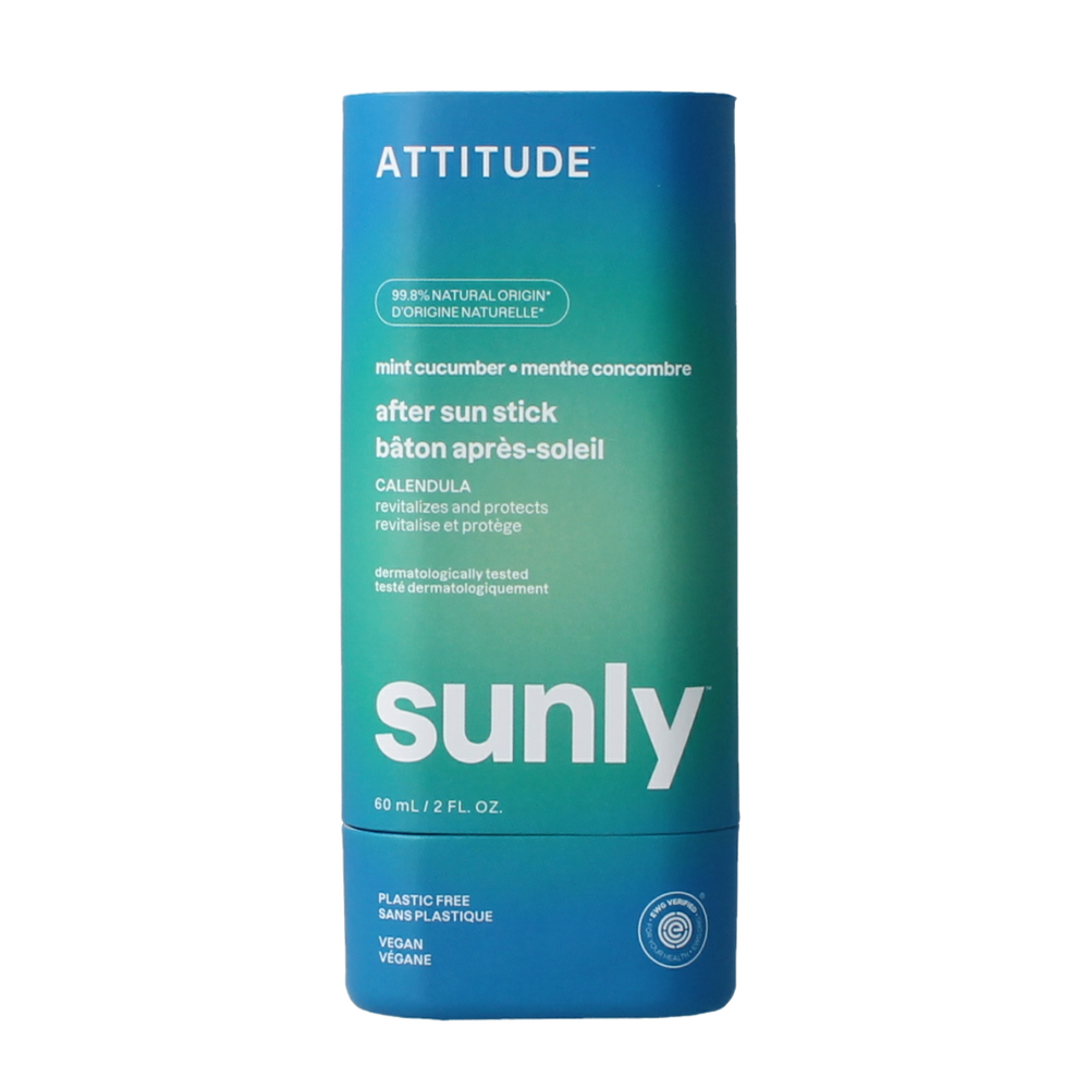Attitude Sunly after sun stick mint & cucumber SPF30 60.00 Gram