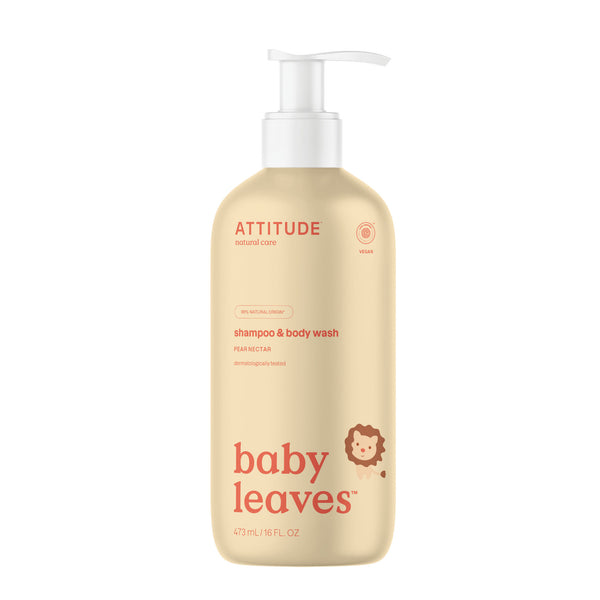 Attitude Shampoo 2 in 1 baby leaves  pear nectar 473.00 Milliliter