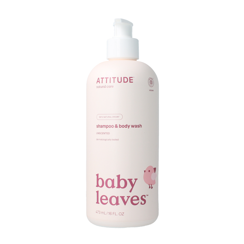 Attitude Shampoo 2 in 1 baby leaves parfum vrij 473 Milliliter