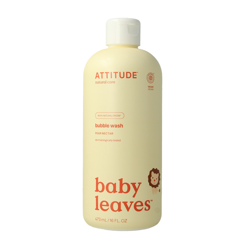 Attitude Bubbelzeep baby leaves  pear nectar 473 Milliliter