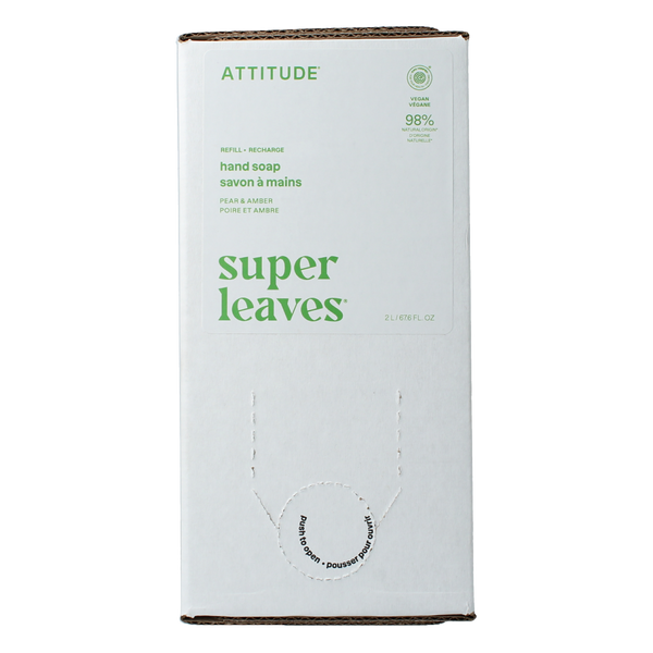 Attitude Super leaves handzeep pear amber eco refill 2.00 Liter