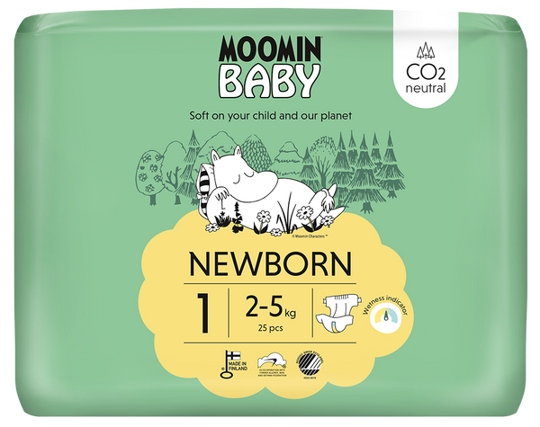 Moomin Baby luiers maat 1 25.00 Stuks