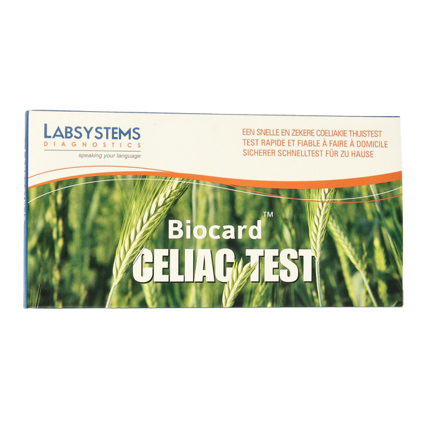 Biocard Coeliakie - gluten overgevoeligheid test 1.00 Stuks