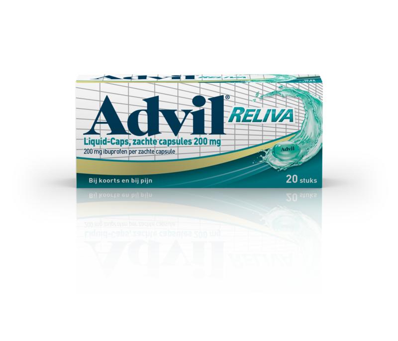 Advil Reliva liquid caps 200mg 20 Capsules
