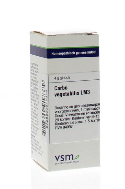 VSM Carbo vegetabilis LM3 4 Gram