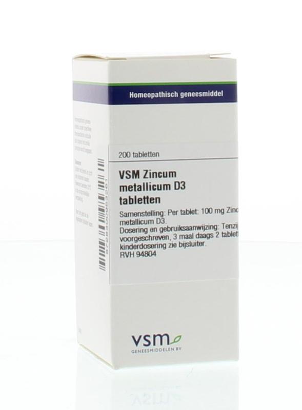 VSM Zincum metallicum D3 200 Tabletten