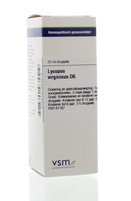 VSM Lycopus virginicus D6 20 Milliliter