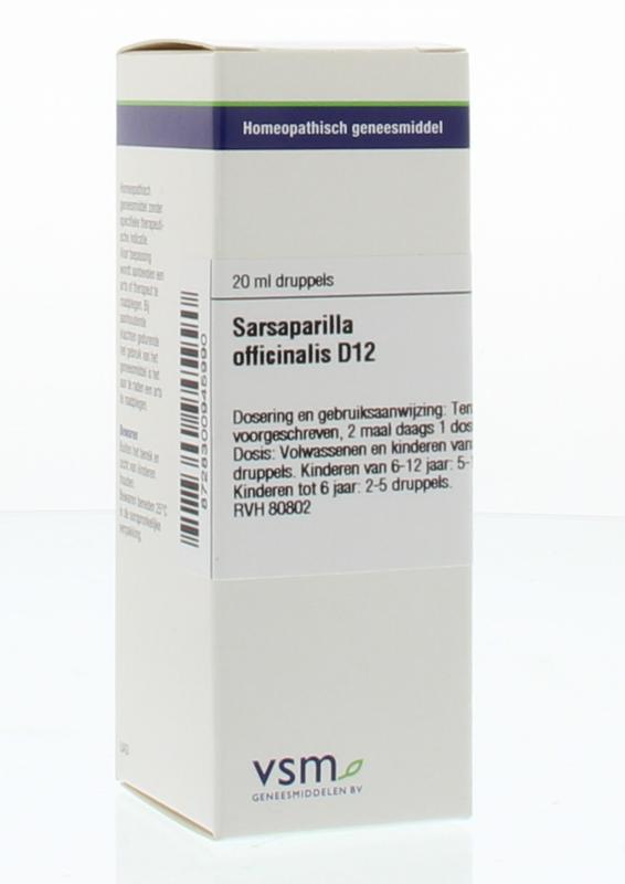 VSM Sarsaparilla officinalis D12 20 Milliliter