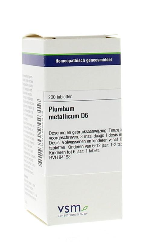 VSM Plumbum metallicum D6 200 Tabletten