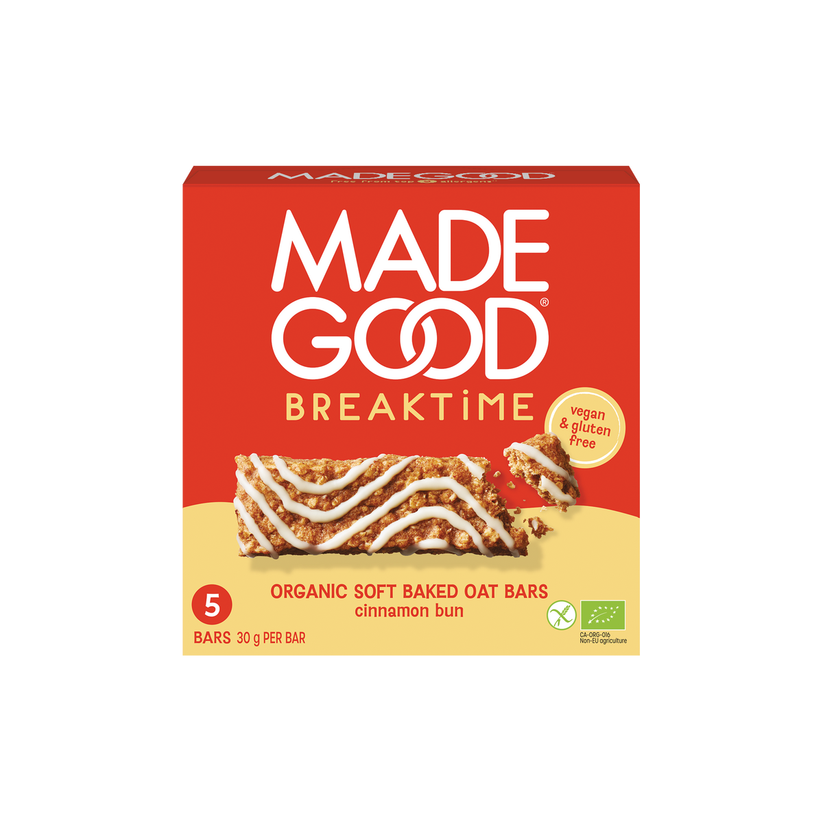 Made Good Breaktime bar cinnamon bun bio 5.00 Stuks