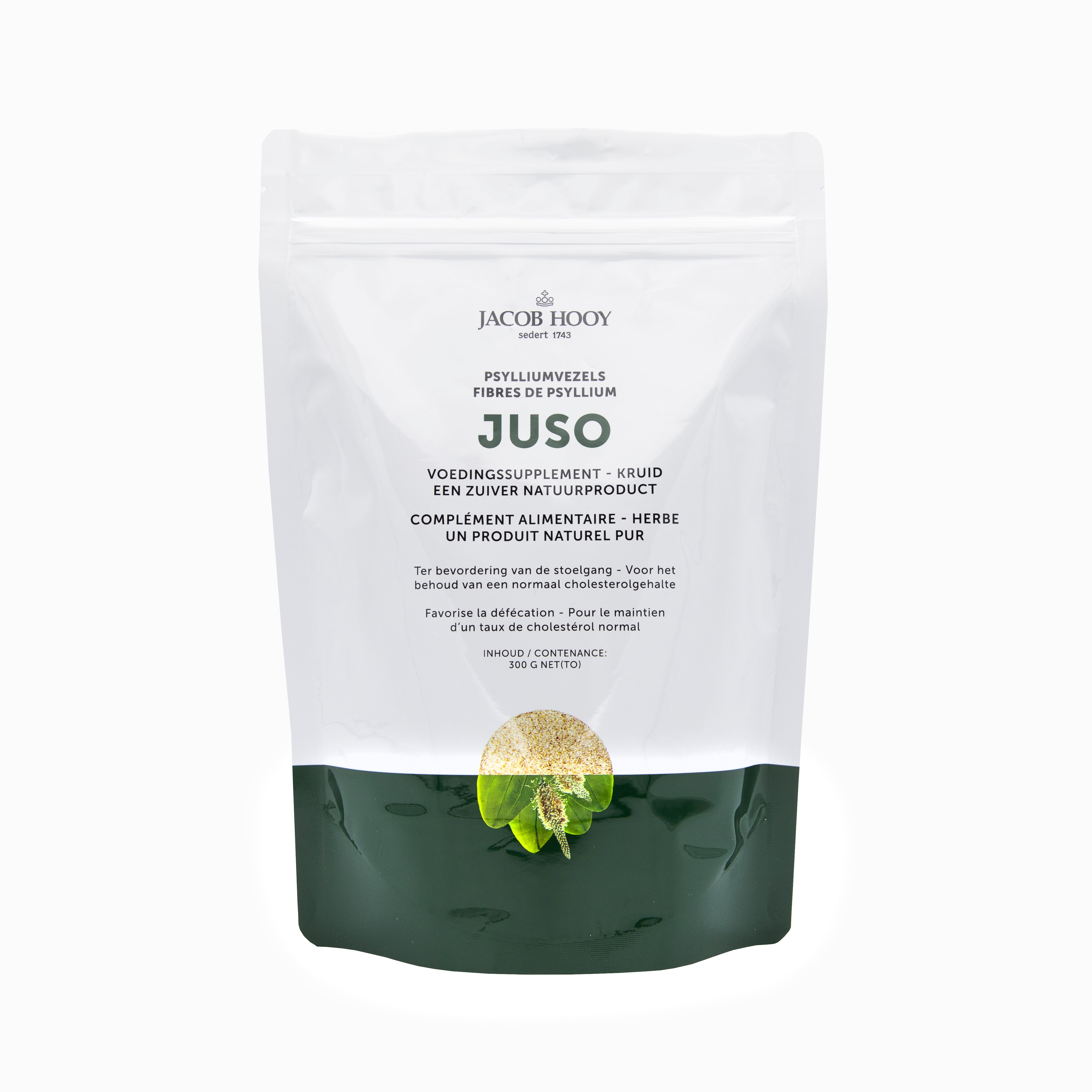 Jacob Hooy Juso psyllium hulpvezels 300.00 Gram