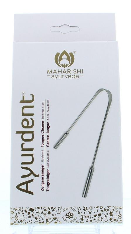 Maharishi Ayurv Tongschraper roestvrij staal 1 Stuks
