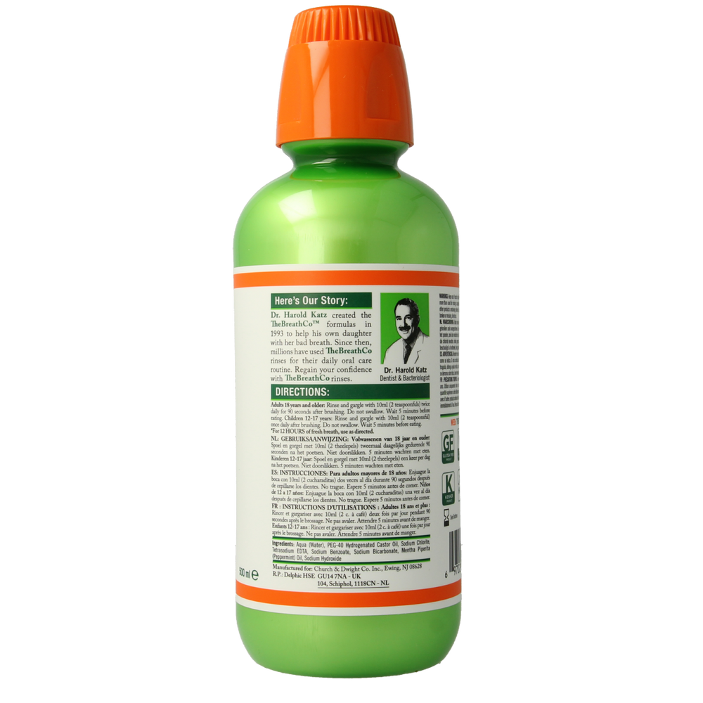 The Breath Co The Breath Co Mild Mint 500.00 Milliliter
