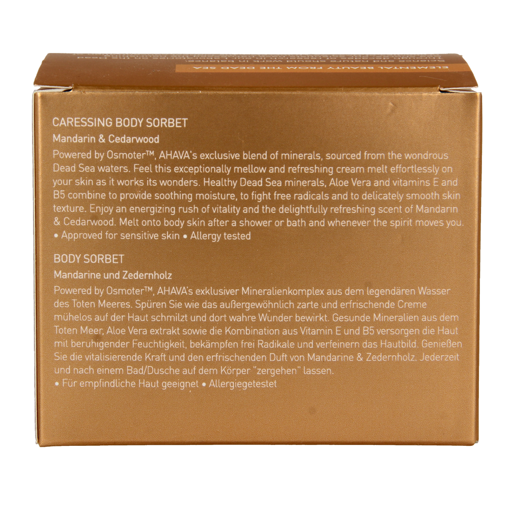 Ahava Caressing body sorbet Mandarin & Cedarwood 350.00 Milliliter