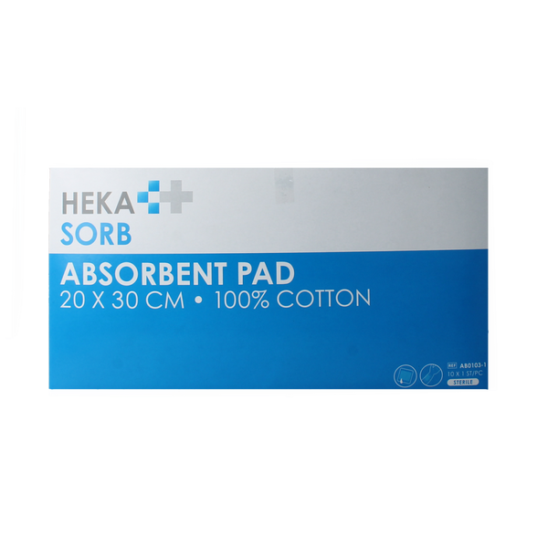 Hekasorb Absorberend verband 20x30 steriel  10.00 Stuks
